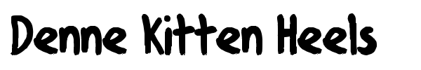 Denne Kitten Heels font preview